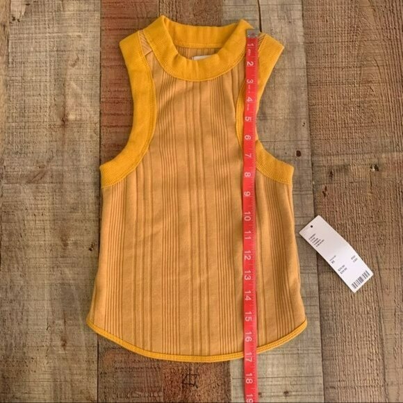 BDG Urban Outfitters Mustard Yellow sleeveless top NWT XS - Picture 3 of 9